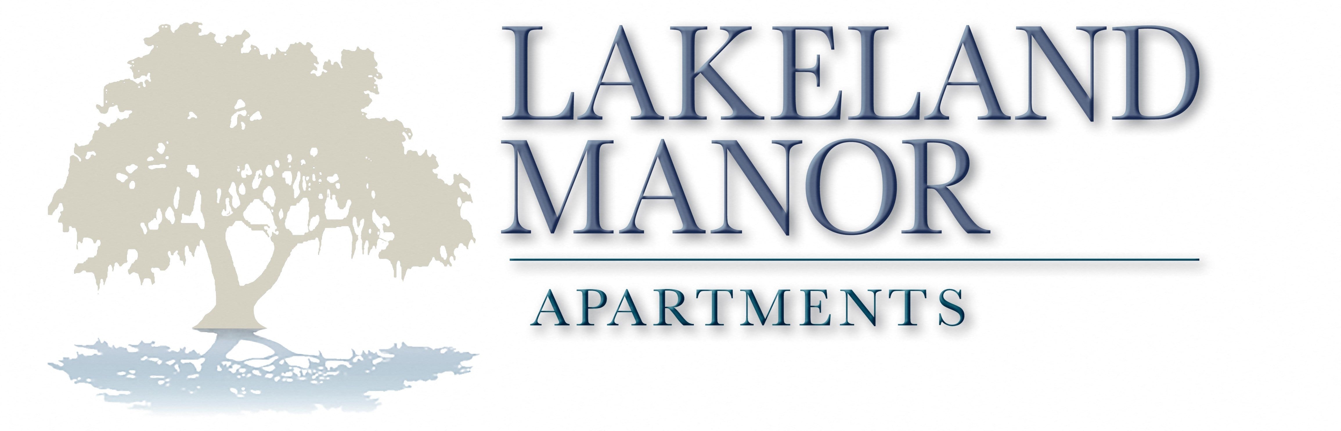 the logo for lakeland manor apartments